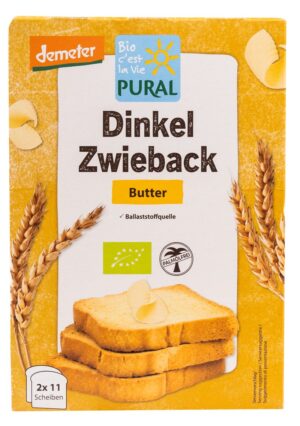 SUCHARKI ORKISZOWE MAŚLANE BIO 200 g - PURAL