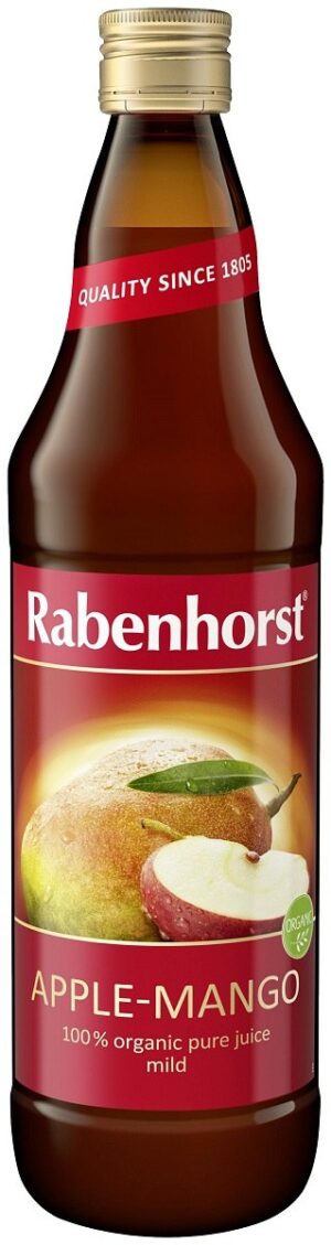SOK JABŁKO - MANGO NFC BIO 750 ml - RABENHORST