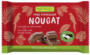 CZEKOLADA MLECZNA Z NADZIENIEM NUGATOWYM BIO 100 g - RAPUNZEL