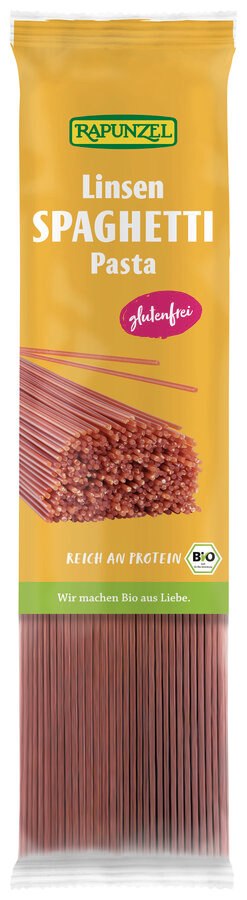 MAKARON PROTEINOWY (Z SOCZEWICY ŻÓŁTEJ) SPAGHETTI BIO 250 g - RAPUNZEL