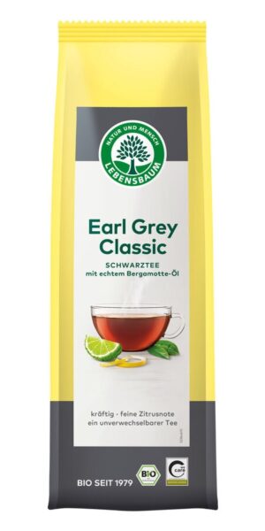 HERBATA CZARNA LIŚCIASTA EARL GREY BIO 100 g - LEBENSBAUM