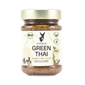 PASTA TAJSKA ZIELONE CURRY BEZGLUTENOWA BIO 190 g - SANCHON