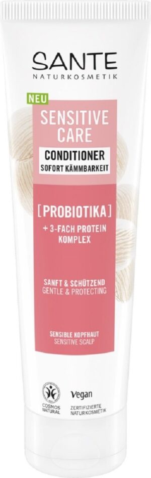 ODŻYWKA DELIKATNA DO WRAŻLIWEJ SKÓRY GŁOWY PROBIOTYK I POTRÓJNY KOMPLEKS PROTEINOWY ECO 150 ml - SANTE