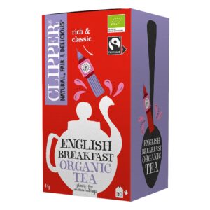HERBATA CZARNA ENGLISH BREAKFAST FAIR TRADE BIO (20 x 2,2 g) 44 g - CLIPPER
