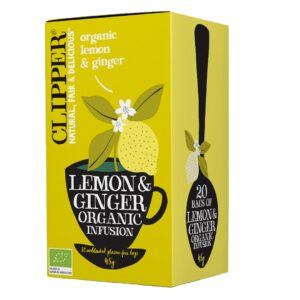 HERBATKA Z IMBIREM I CYTRYNĄ BIO (20 x 2,5 g) 50 g - CLIPPER
