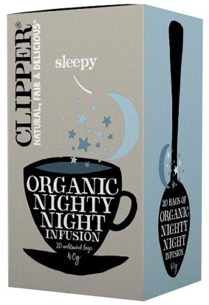 HERBATKA Z RUMIANKIEM I MELISĄ NA DOBRANOC (NIGHTY NIGHT) BIO (20 x 2 g) 40 g - CLIPPER