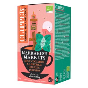 HERBATKA Z MIĘTĄ, CYNAMONEM I LUKRECJĄ (MARRAKESH MARKETS) BIO (20 x 1,75 g) 35 g - CLIPPER