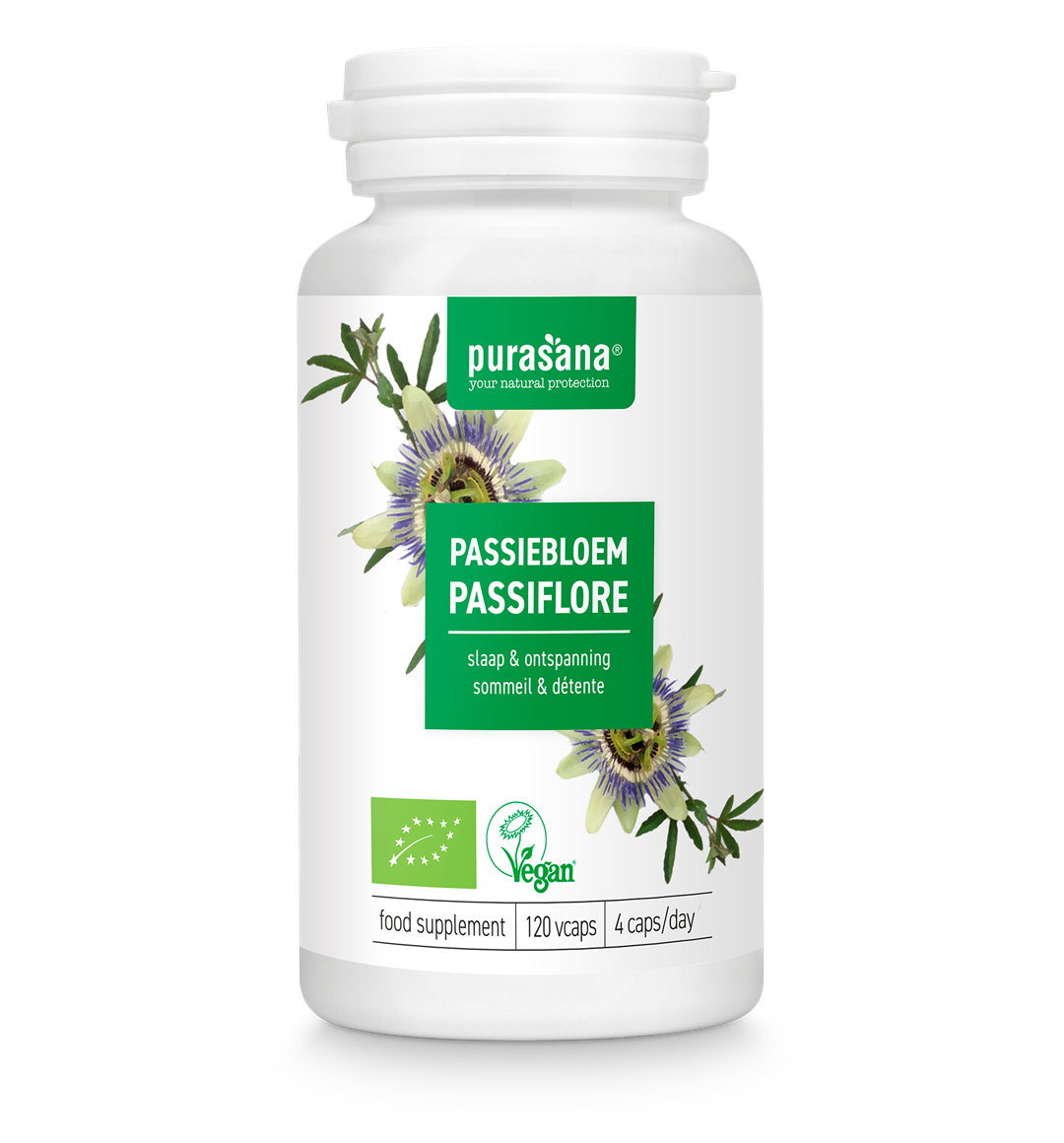 PASSIFLORA EKSTRAKT BIO (125 mg) 120 KAPSUŁEK - PURASANA - obrazek 2