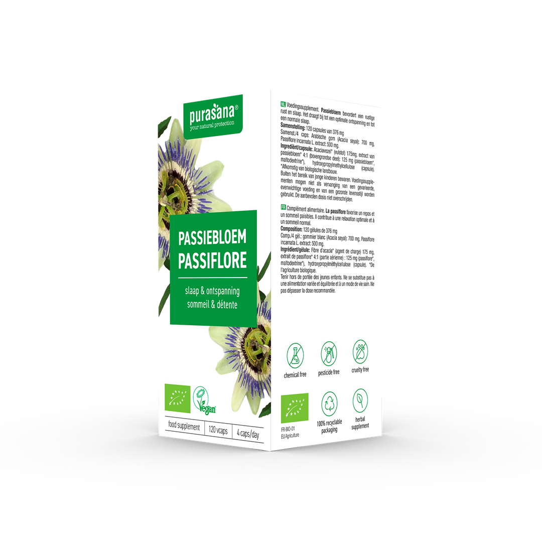PASSIFLORA EKSTRAKT BIO (125 mg) 120 KAPSUŁEK - PURASANA - obrazek 3