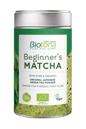 HERBATA ZIELONA MATCHA JAPOŃSKA BEGINNERS BIO 80 g - BIOTONA