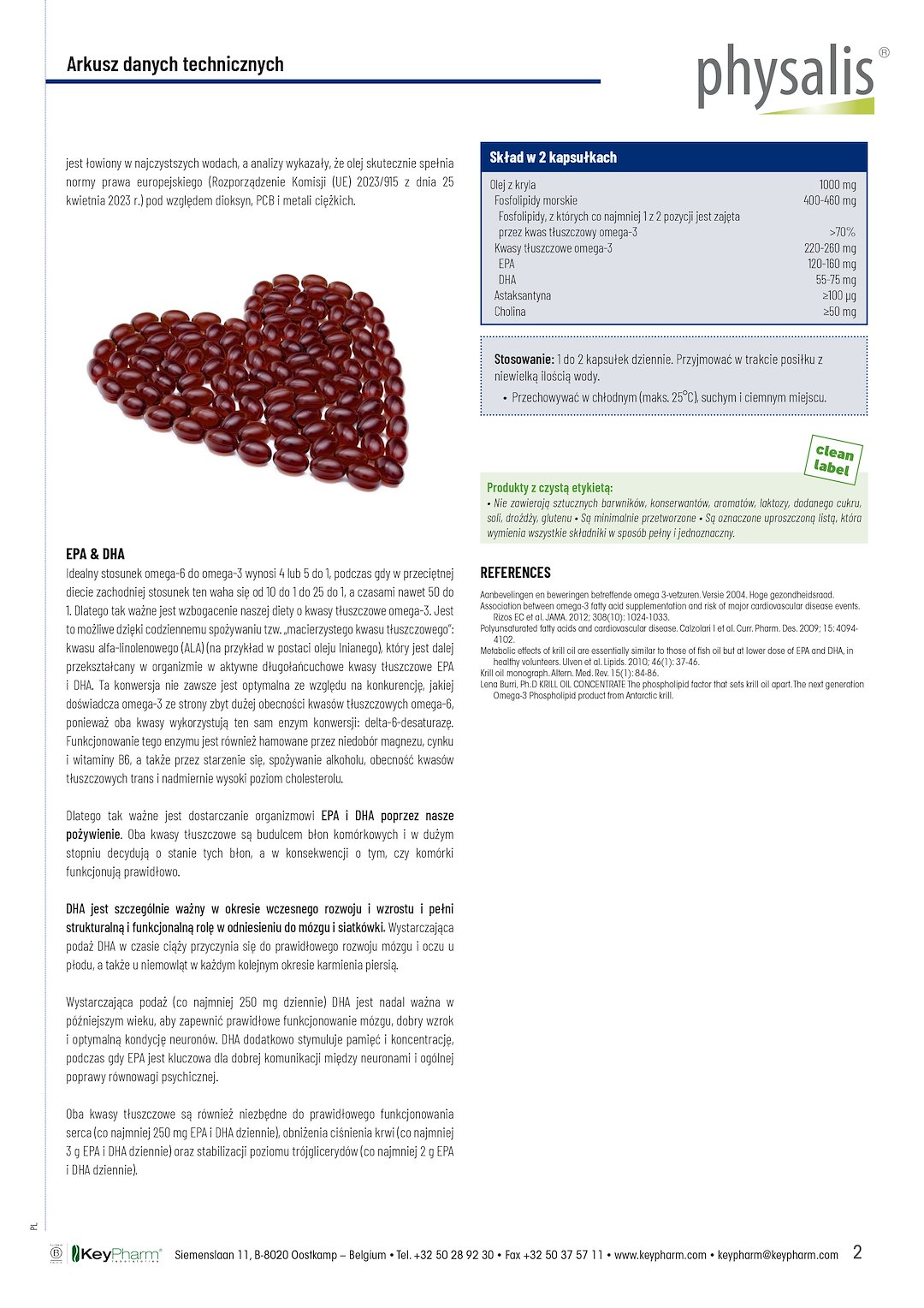 KRYL OMEGA-3 30 KAPSUŁEK - PHYSALIS - obrazek 3