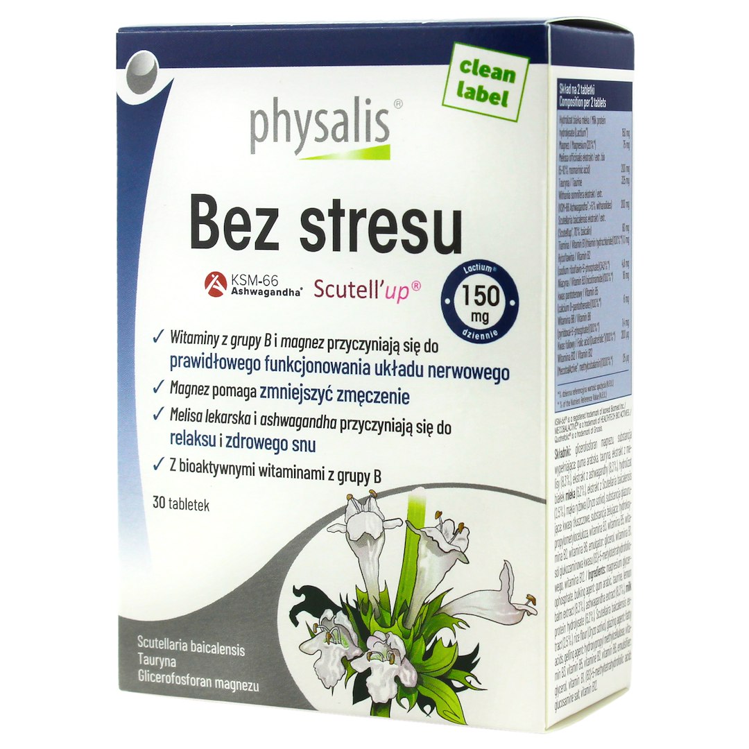 TABLETKI NA REDUKCJĘ STRESU 30 szt. - PHYSALIS