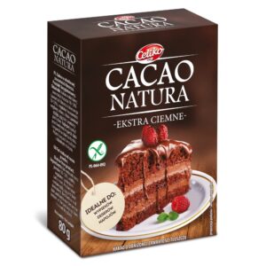 KAKAO SPROSZKOWANE ODTŁUSZCZONE BEZGLUTENOWE 80 g - CELIKO