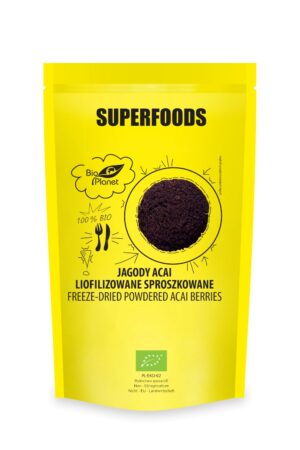 JAGODY ACAI LIOFILIZOWANE SPROSZKOWANE BIO 100 g - BIO PLANET SUPERFOODS
