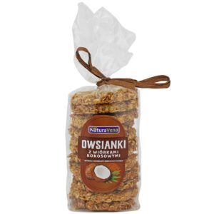 CIASTKA OWSIANKI Z WIÓRKAMI KOKOSOWYMI 175 g - NATURAVENA