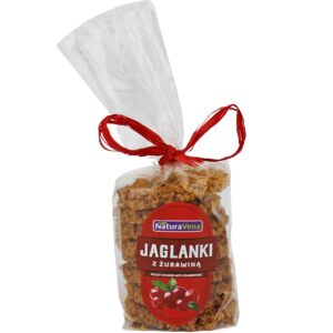 CIASTKA JAGLANKI Z ŻURAWINĄ 175 g - NATURAVENA