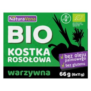 BULION - KOSTKI WARZYWNE BEZGLUTENOWE BIO (6 x 11 g) 66 g - NATURAVENA