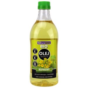 OLEJ RZEPAKOWY DO GOTOWANIA I SMAŻENIA OMEGA-3 BIO 1 L - NATURAVENA