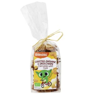 CIASTKA OWSIANE Z ORZECHAMI WŁOSKIMI BIO 170 g - BIOMINKI