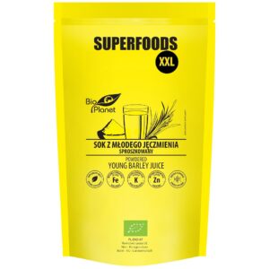 SOK Z MŁODEGO JĘCZMIENIA SPROSZKOWANY BIO 500 g - BIO PLANET SUPERFOODS