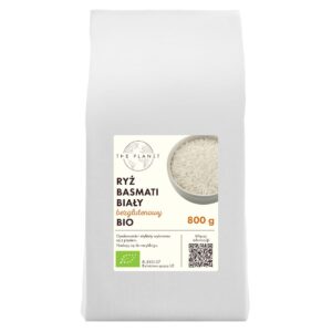 RYŻ BASMATI BIAŁY BEZGLUTENOWY BIO 800 g - THE PLANET