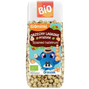 ORZECHY LASKOWE BLANSZOWANE PRAŻONE BIO 100 g - BIOMINKI