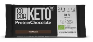 CZEKOLADA PROTEINOWA O SMAKU TIRAMISU KETO BIO 40 g - COCOA