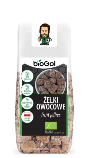 ŻELKI OWOCOWE BEZ ŻELATYNY BEZGLUTENOWE BIO 90 g - BIOGOL