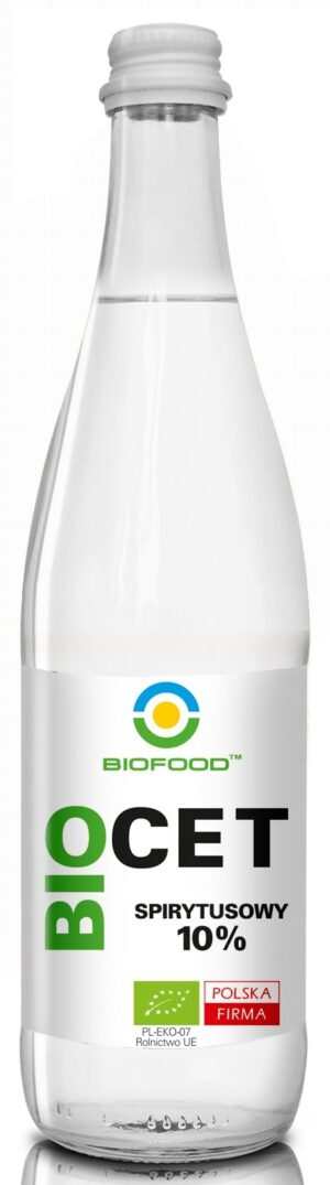 OCET SPIRYTUSOWY 10 % BEZGLUTENOWY BIO 500 ml - BIOFOOD