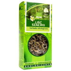HERBATKA LIŚĆ SZAŁWII BIO 25 g - DARY NATURY
