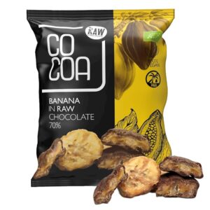 BANANY W CZEKOLADZIE SUROWEJ BIO 70 g - COCOA