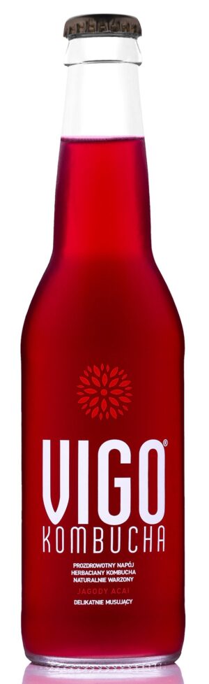KOMBUCHA JAGODA ACAI BEZGLUTENOWA 330 ml - VIGO