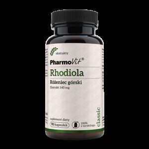 RHODIOLA - RÓŻENIEC GÓRSKI EKSTRAKT (140 mg) BEZGLUTENOWY 90 KAPSUŁEK - PHARMOVIT (CLASSIC)
