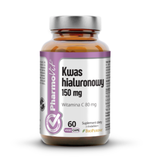 KWAS HIALURONOWY (150 mg) BEZGLUTENOWY 60 KAPSUŁEK - PHARMOVIT (CLEAN LABEL)