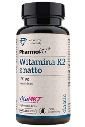 WITAMINA K2 (150 mcg) BEZGLUTENOWA 60 KAPSUŁEK - PHARMOVIT (CLASSIC)