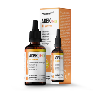 WITAMINA ADEK JUNIOR DLA DZIECI W KROPLACH BEZGLUTENOWE 30 ml - PHARMOVIT (CLEAN LABEL)