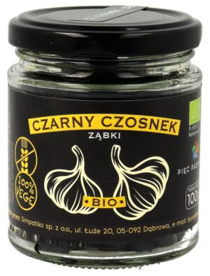 CZARNY CZOSNEK BEZGLUTENOWY BIO 100 g - PIĘĆ PRZEMIAN