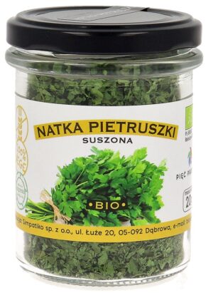NATKA PIETRUSZKI SUSZONA BEZGLUTENOWA BIO 20 g - PIĘĆ PRZEMIAN