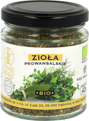 ZIOŁA PROWANSALSKIE BEZGLUTENOWE BIO 40 g - PIĘĆ PRZEMIAN