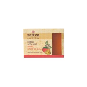 MYDŁO W KOSTCE DO CIAŁA MANGO 125 g - SATTVA (AYURVEDA)