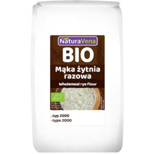 MĄKA ŻYTNIA RAZOWA TYP 2000 BIO 1 kg - NATURAVENA