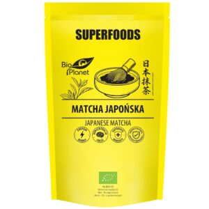 HERBATA ZIELONA MATCHA JAPOŃSKA BIO 100 g - BIO PLANET SUPERFOODS