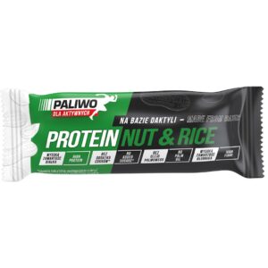 BATON PROTEINOWY ORZECHOWY Z BIAŁKIEM RYŻOWYM 50 g - PALIWO DLA AKTYWNYCH