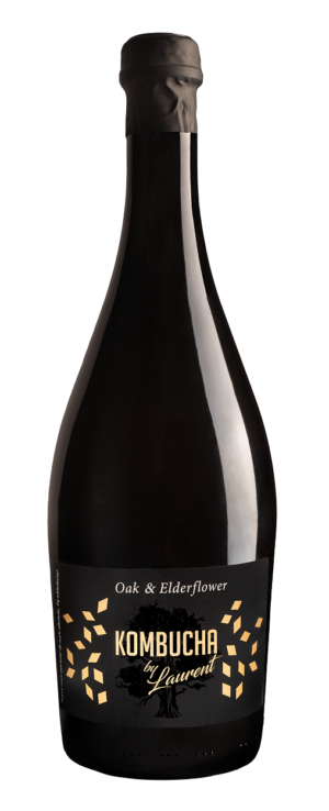 KOMBUCHA BELLEBULLE NA PŁATKACH DĘBU O SMAKU KWIATÓW CZARNEGO BZU BIO 750 ml - KOMBUCHA BY LAURENT