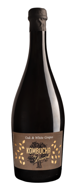 KOMBUCHA BELLEBULLE NA PŁATKACH DĘBU O SMAKU BIAŁYCH WINOGRON BIO 750 ml - KOMBUCHA BY LAURENT