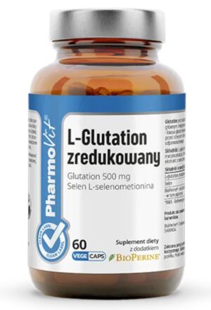 L-GLUTATION ZREDUKOWANY BEZGLUTENOWY 60 KAPSUŁEK - PHARMOVIT (CLEAN LABEL)
