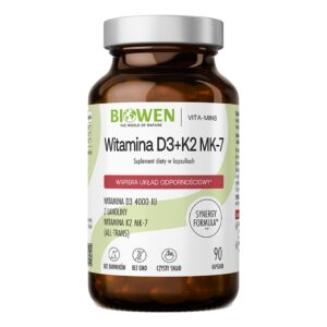 WITAMINA D3 + K2 90 KAPSŁEK - BIOWEN