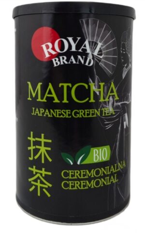HERBATA ZIELONA MATCHA JAPOŃSKA CEREMONIALNA BIO 100 g - ROYAL BRAND