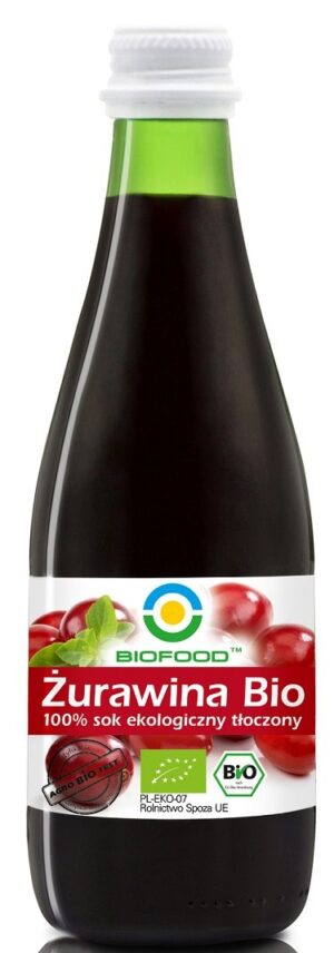 SOK Z ŻURAWINY NFC BEZGLUTENOWY BIO 300 ml - BIOFOOD