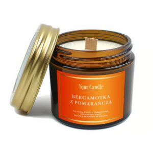 ŚWIECA SOJOWA ZAPACHOWA BERGAMOTKA Z POMARAŃCZĄ 120 ml - YOUR CANDLE